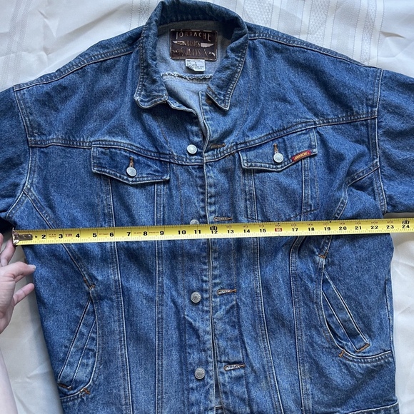 Vintage Jordache Oversized Denim Trucker Jacket Women’s Small Blue Button Down - Picture 4 of 12